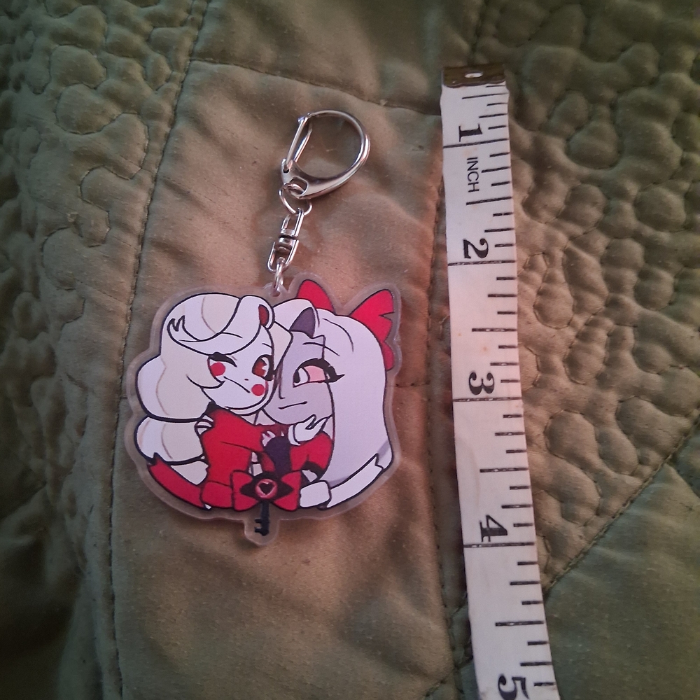 Unoffical Hazbin Hotel Charlie And Vaggie Keychain